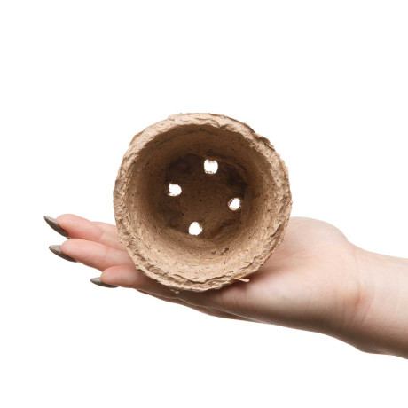 Торфяные горшочки 80*80 круглый с улучшенным дном ГС х25