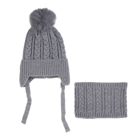 GALANTE Комплект 2 пр.: шапка р.50, шарф-снуд 17х21см, 100% акрил, цвета в ас-те, ОЗ25-23