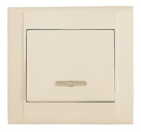 Makel Defne выкл. СУ 1 кл. крем. (инд.) 42010021