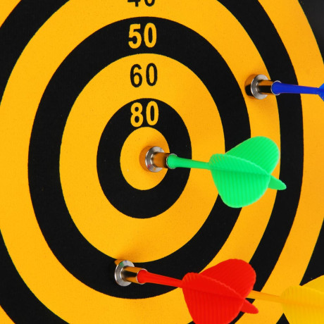 Дартс магнитный, 4 дротика, 35х28см, пластик, текстиль, магнит