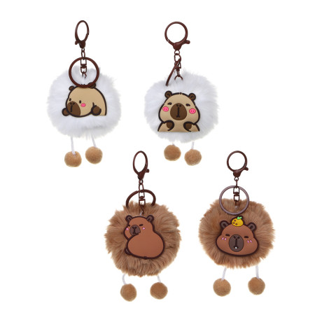 ИГРОЛЕНД Подвеска мягкая "Пушистик" с капибарой, до 10 см, п