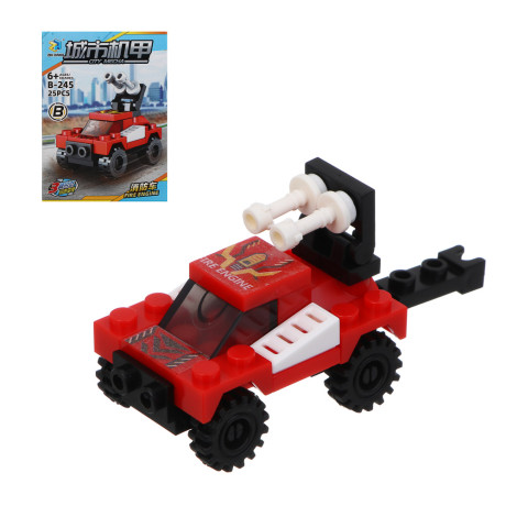 ИГРОЛЕНД Конструктор "Городские машинки" 8 в 1, 8х3,5х11 см, ABS