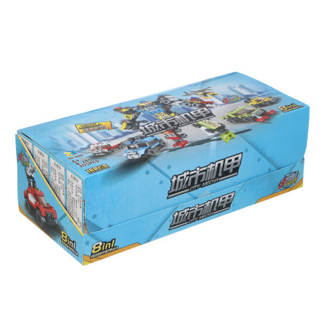 ИГРОЛЕНД Конструктор "Городские машинки" 8 в 1, 8х3,5х11 см, ABS