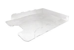 Лоток для бумаг А3, акрил, прозрачный 55х300х420 913404