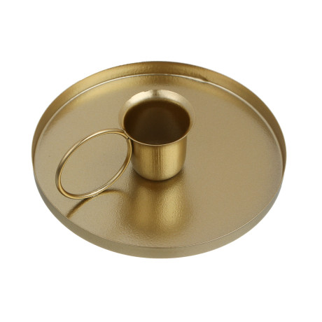 Подсвечник тм LADECOR металлический, 10,5x10,5x3,5 см, с ручкой, 2 цвета