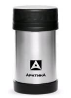 Термос-кружка Арктика 402-500, широк. горло, 0,5л, нерж. сталь, сохраняет тепло 8ч..