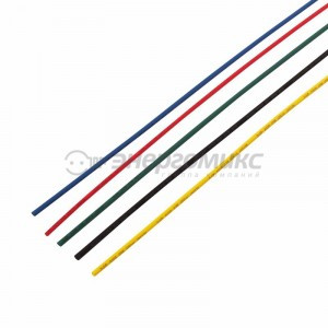 REXANT набор термоусадочной трубки 2,0/1,0 мм, пять цветов (упак. 50 шт. по 1 м)  29-0151