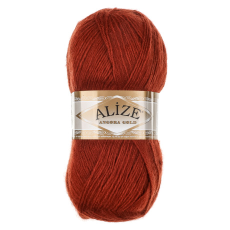 Пряжа Angora gold/Ализе 100г/550м 10 % мохер 10 % шерсть 80 % акрил (36-терракот)