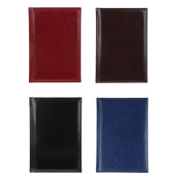 Ежедневник недатированный "БИЗНЕС" А5, 320 стр., тв.обл.с поролоном, искусственная кожа, 4 цвета