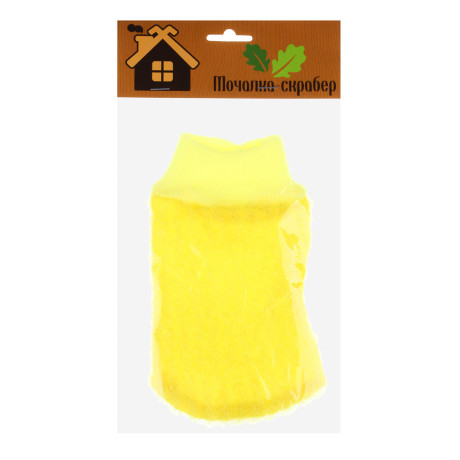 ЮL Мочалка рукавица банная с отшелушивающим эффектом, полипропилен,  11х19см, 6-12 цветов