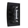 FORZA Розетка двухместная скрытой установки с заз.RS 16-238-Ч, 250В, 16А, IP20, 116x84x48, чёрная