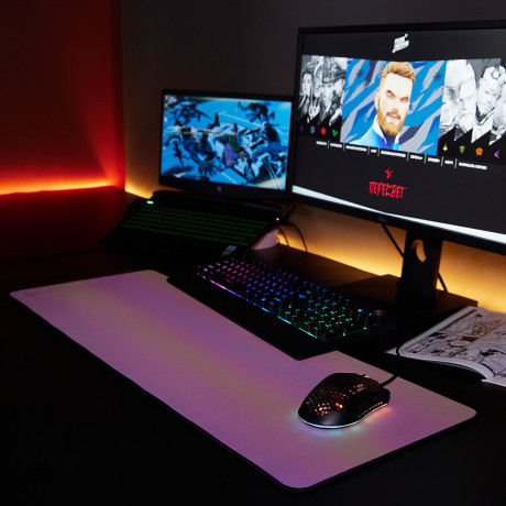 BY Игровой коврик "Polymer" 800х300х4мм, прорезиненный с PVC покрытием, переливающийся