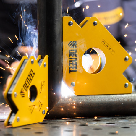 Фиксатор магнитный для сварочных работ усилие 75 LB Denzel