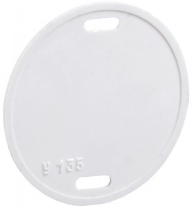 IEK Бирка кабельная маркировочная У-135 (круг 55 мм) (уп.100шт, цена за 1шт) UZMA-BIK-Y135-R