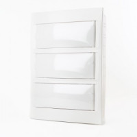 STEKKER бокс (корпус) пласт. встраив. ЩРВ-П-36 мод. непрозрач. белая дверь IP40, Standart 49640