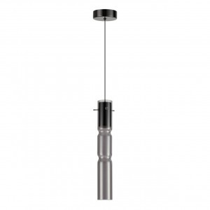 ODEON LIGHT 5059/5L PENDANT ODL24 323 чер./дымчатый/мет/стекло Подвес LED 5W 3000K SCROW 88