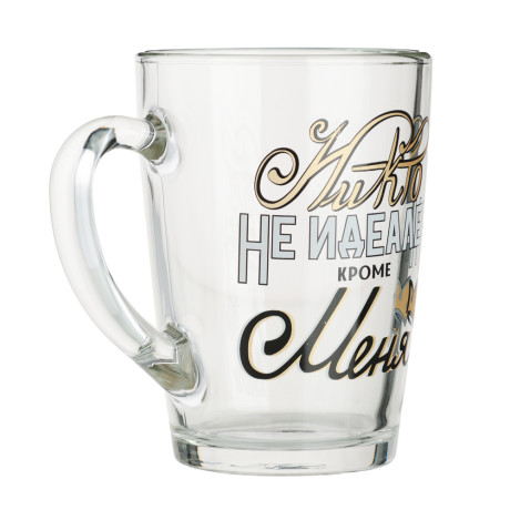 ОСЗ Кружка стеклянная На позитиве, 300мл, 6 дизайнов