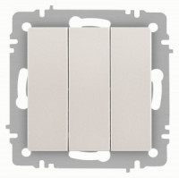 ЭРА Intro Accent мех. выкл. СУ 3 кл. 10А 250В, перламутр 6-106-06
