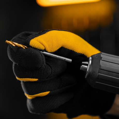 Сверло спиральное по металлу 4 x 75мм, Р6М5, Golden Tip, многогранная заточка Denzel