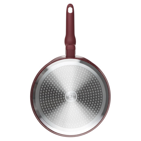 Сковорода литая блинная тм SATOSHI Мари d24см, антипригарное покрытие мрамор, индукция, 3 цвета