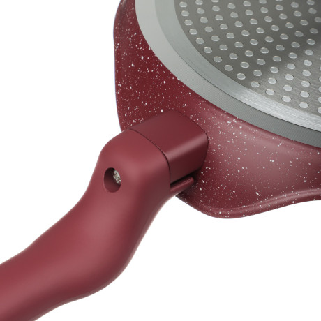 Сковорода литая блинная тм SATOSHI Мари d24см, антипригарное покрытие мрамор, индукция, 3 цвета