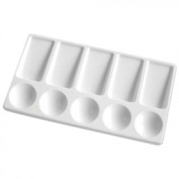 Палитра д/рисования ЛУЧ пласт., прямоугольная, 20х11см, толщина 15 мм, 9С477-08