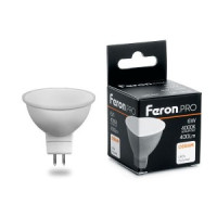 Feron.PRO MR16 GU10 230V  6W(395lm) 2700K 2K матовый  57x50 OSRAM LED LB-1606 38086