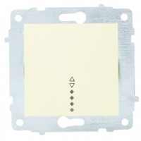 OVIVO мех. выкл. СУ 1 кл. 10А (проходной, инд.) крем (ко всем рамкам) 600-000202-210