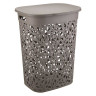 Корзина для белья Флора 55 л Французcк серый М2621