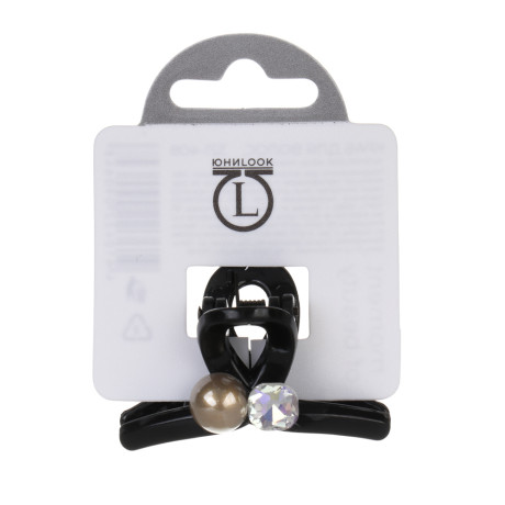 Краб для волос, тм ЮНИLOOK, 4,5см, пластик, 3 дизайна, #12