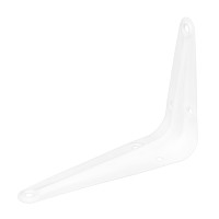 Кронштейн угловой с ребром, 75 х 100 мм, белый Сибртех