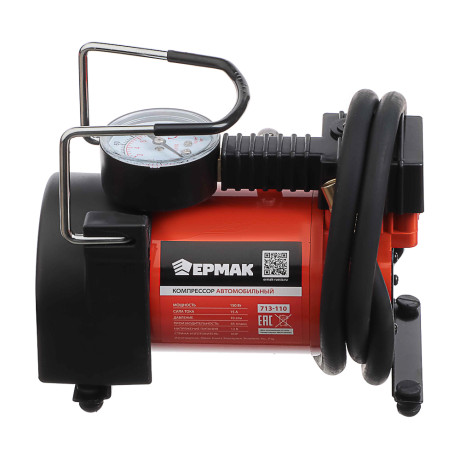 ЕРМАК Набор 12 предметов с компрессором "Торнадо" АС-580, 45 л/мин, 150Вт