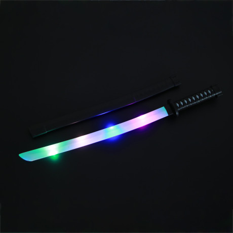 ИГРОЛЕНД Оружие игровое "Меч самурая", свет, звук, 3хАА, ABS, 67х7х7 см