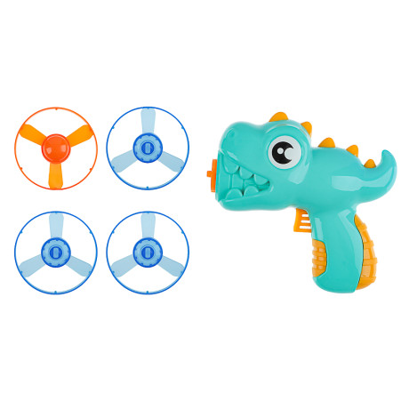 ИГРОЛЕНД Запускалка вертушка "Динозаврик", PP, 14,3х5,2х13,7см, 2 дизайна