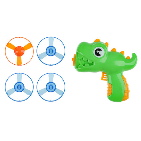 ИГРОЛЕНД Запускалка вертушка "Динозаврик", PP, 14,3х5,2х13,7см, 2 дизайна
