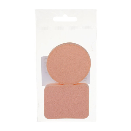 Набор спонжей для макияжа 2шт тм ЮНИLOOK , латекс, d5,5см/4,3х5,3см