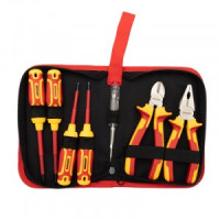 REXANT Набор диэлектрического инструмента RI-01, тканевый пенал, 7 предметов, до 1000В 12-4691-3