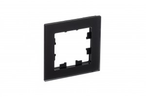 Systeme Electric AtlasDesign Nature рамка СУ 1 мест. матовое стекло черный ATN331001 (3!)