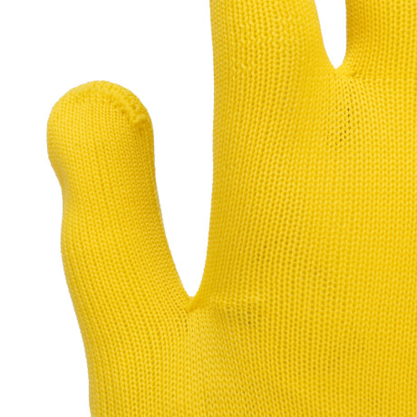 Перчатки Нейлон, ПВХ точка, 13 класс, цвет лимон, L