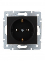 Lezard KARINA мех. роз. СУ 1 мест. 16А земля, ПБТ чёрн. бархат (корп. ABS) 707-4288-122B