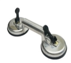 Стеклодомкрат Алюминиевый двойной 125мм