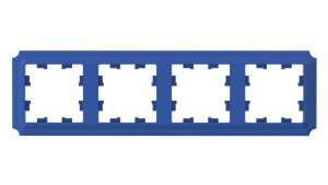 Systeme Electric AtlasDesign ANTIQUE рамка СУ 4 мест. АКВАМАРИН ATN101104 (5!)