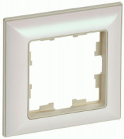 IEK BRITE Рамка СУ 1 мест. РУ-1-Бр пластик бежевый/жемчужный BR-M12-12-1-K10