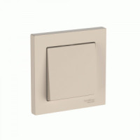 Systeme Electric ATLASDESIGN выкл. СУ 1 кл. 10А (автоклеммы) ПЕСОЧНЫЙ ATN001212S (5!)