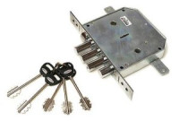 Рязань ЗВ 9-6 КТЗ/15 б/о б/руч левый BORDER 77405 Замок врезной тяж (6)