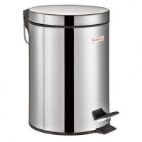 Ведро-контейнер д/мусора (урна) с педалью ЛАЙМА &quot;Classic&quot;, 3 л, зеркальное, нержавеющая сталь, со съ