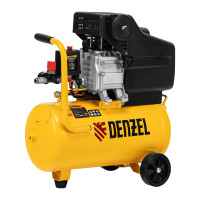 Компрессор воздушный DC1500/24, прямой привод, 1.5 кВт, 24 литра, 220 л/мин Denzel