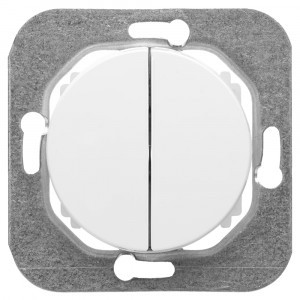 Bylectrica РЕТРО ПРОВАНС мех. выкл. 2 кл. СУ белый, (С510-3302)