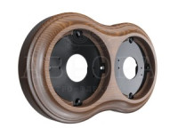 МЕЗОНИНЪ АВРОРА Рамка  двухместная, тёмный дуб GE70832-26