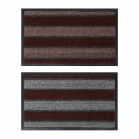 Коврик придверный тм VETTA Folk, ворсовый с резиновой каймой, 45x75см, 3 дизайна